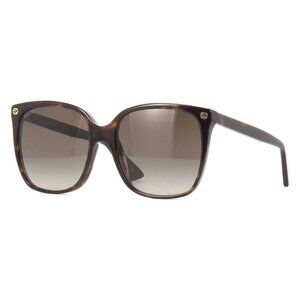 New GUCCI Havana Square GG0022S 003 Sunglasses Women
